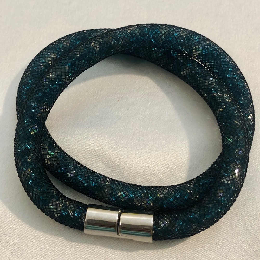 Swarovski Stardust Double Wrap Bracelet in Teal